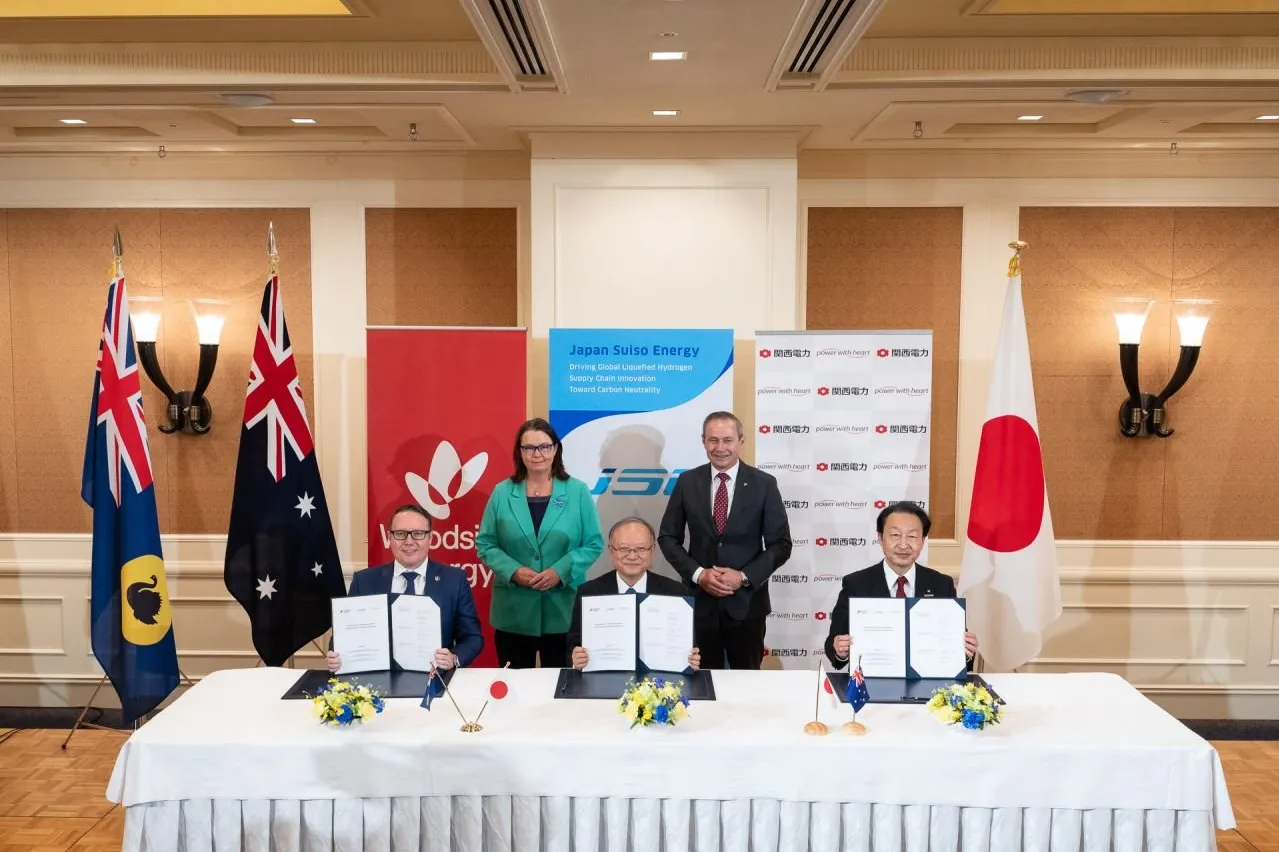 Liquid Hydrogen Export Deal Advances with Woodside, JSE and KEPCO