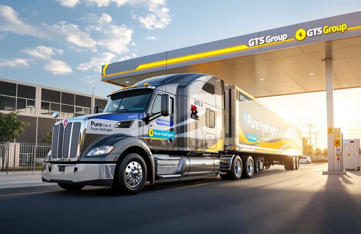 Hydrogen Fuel Cell Trucks Gear Up for California Debut with Pure Hydrogen & GTS Group