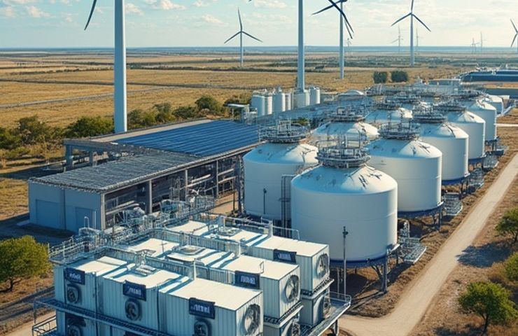 hydrogen production scales up with American electrolyzers at Texas e-Fuels plant