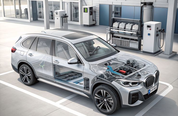 Hydrogen Storage Advances: BMW's Flat Tank System Boosts iX5 Hydrogen Range