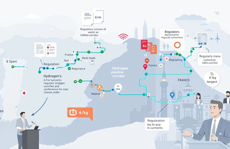 Green Hydrogen Production at 4€/kg: Enagás CEO Calls for EU Regulatory Flexibility and H2Med Pipeline Build-Out