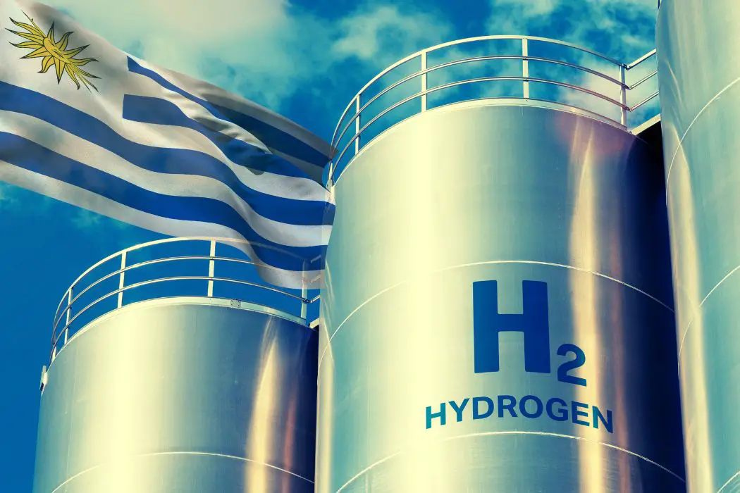Green Hydrogen - H2 Production - Uruguay flag