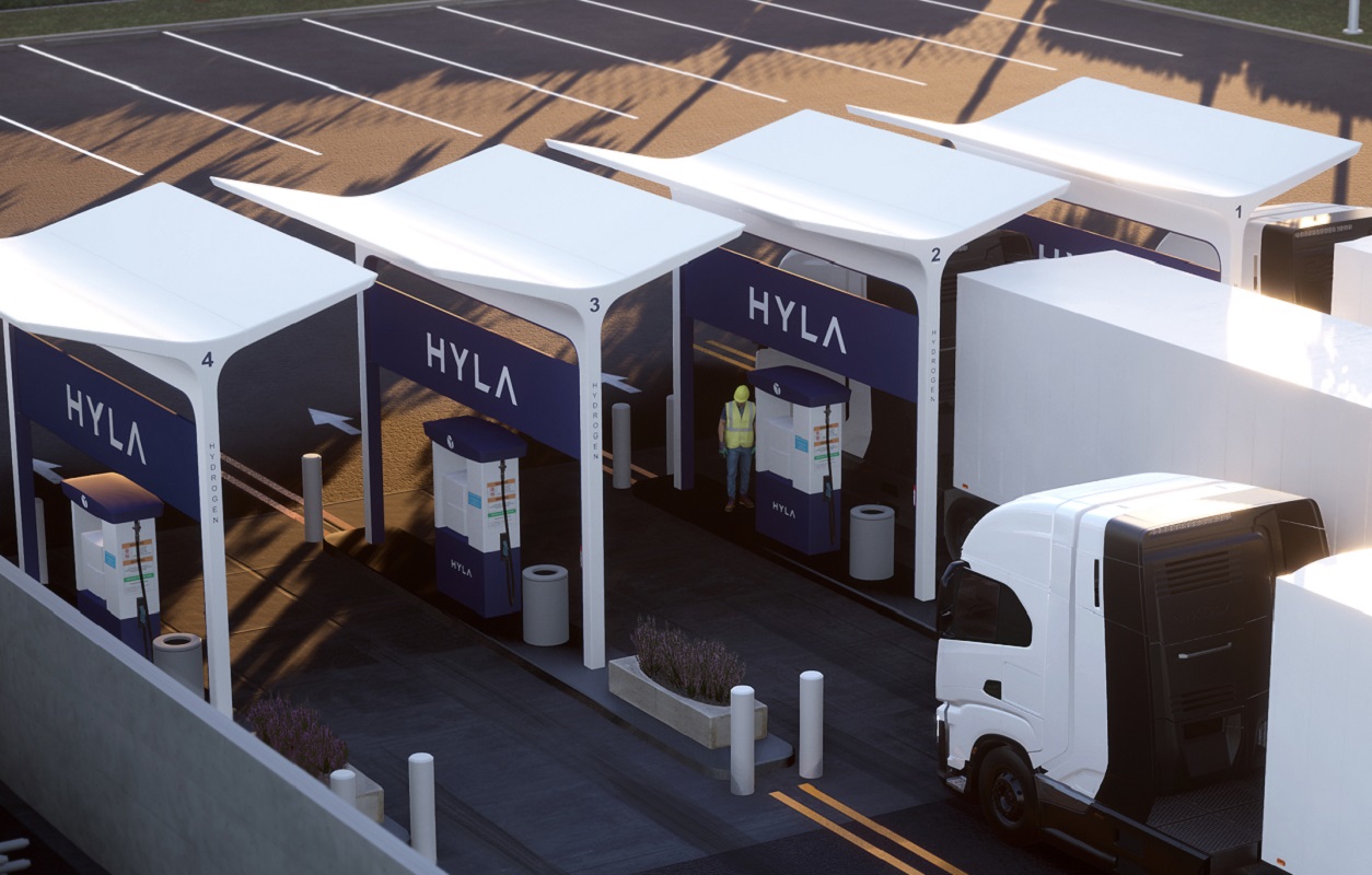 Hydrogen fuel network - HYLA Nikola