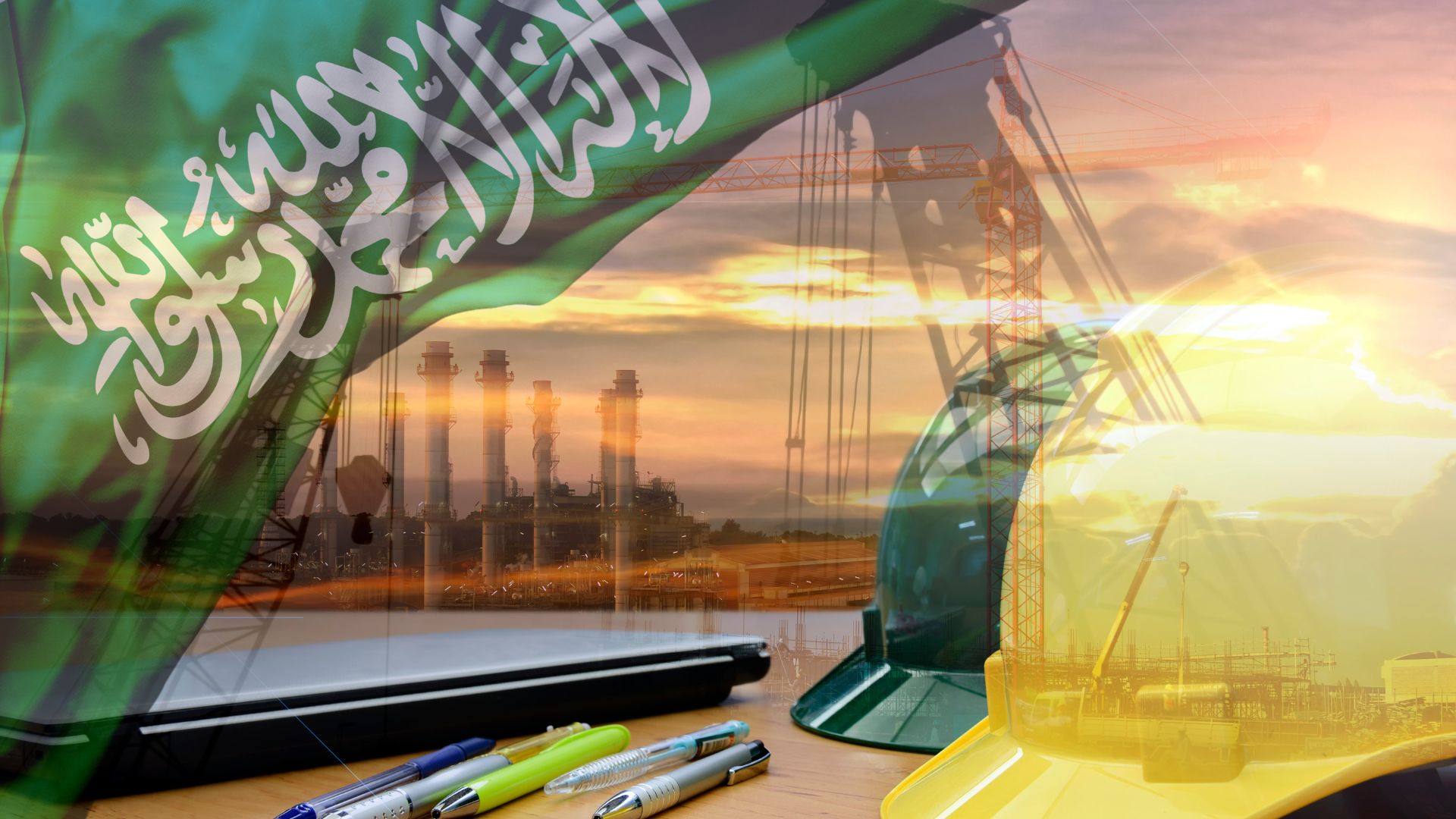 Construction of a green hydrogen plant in Saudi Arabia