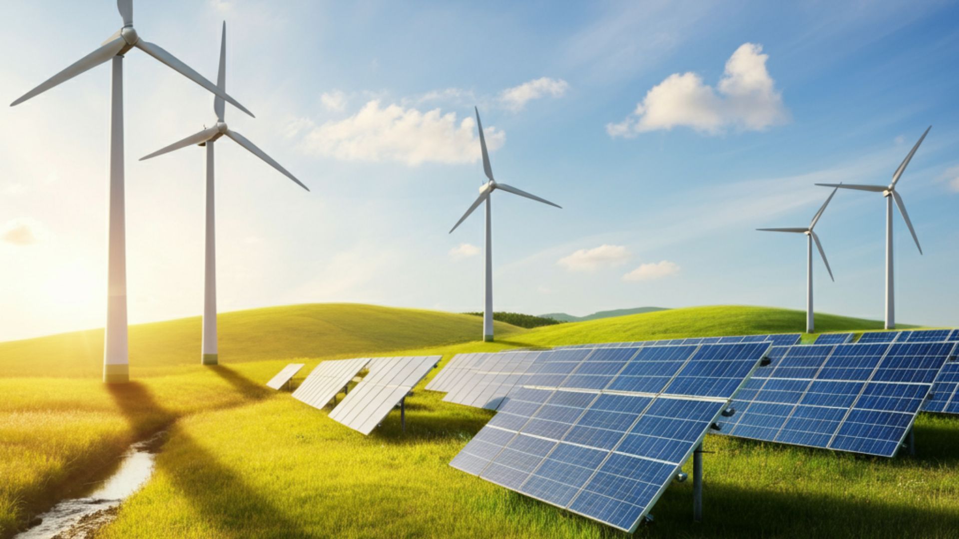 renewable energy (wind and solar)