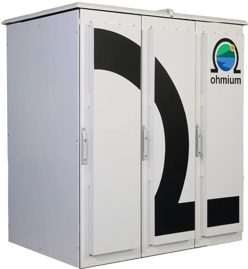 Green hydrogen company - LotusTM PEM Electrolyzer - Image Source - Ohmium