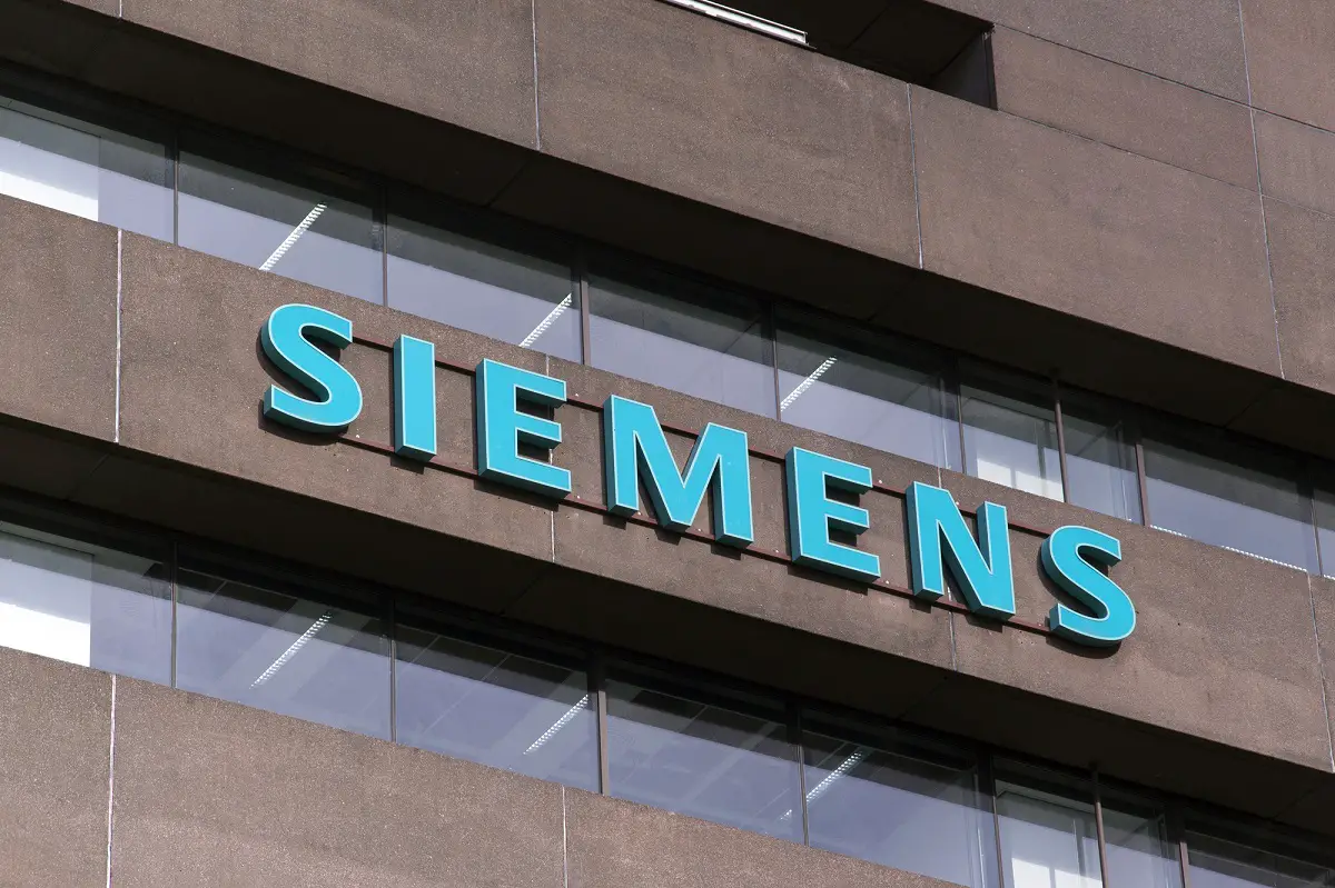 Renewable Hydrogen - Siemens Logo on building