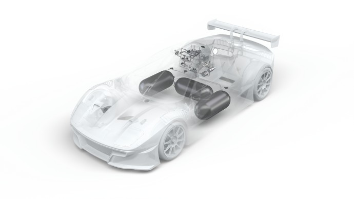 Bosch Ligier hydrogen fuel tanks