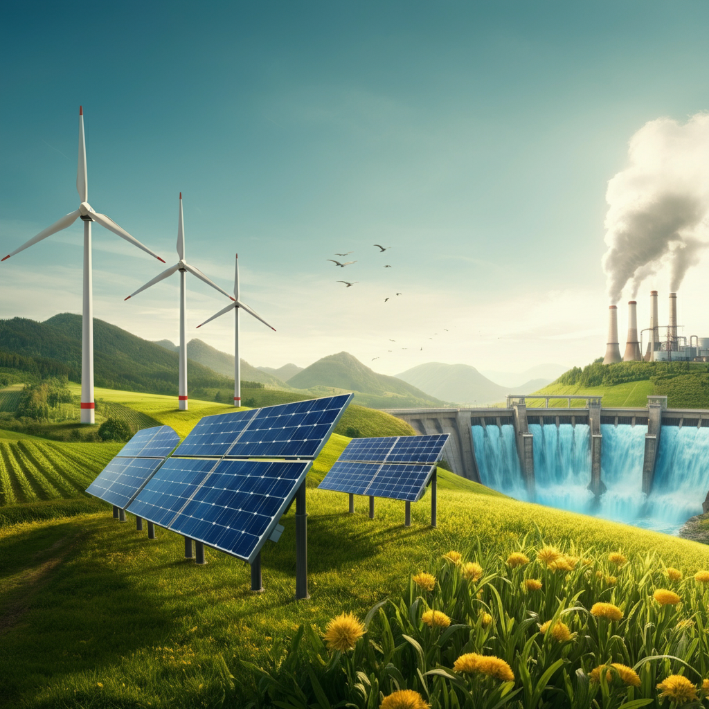wind, solar, and other renewable sources