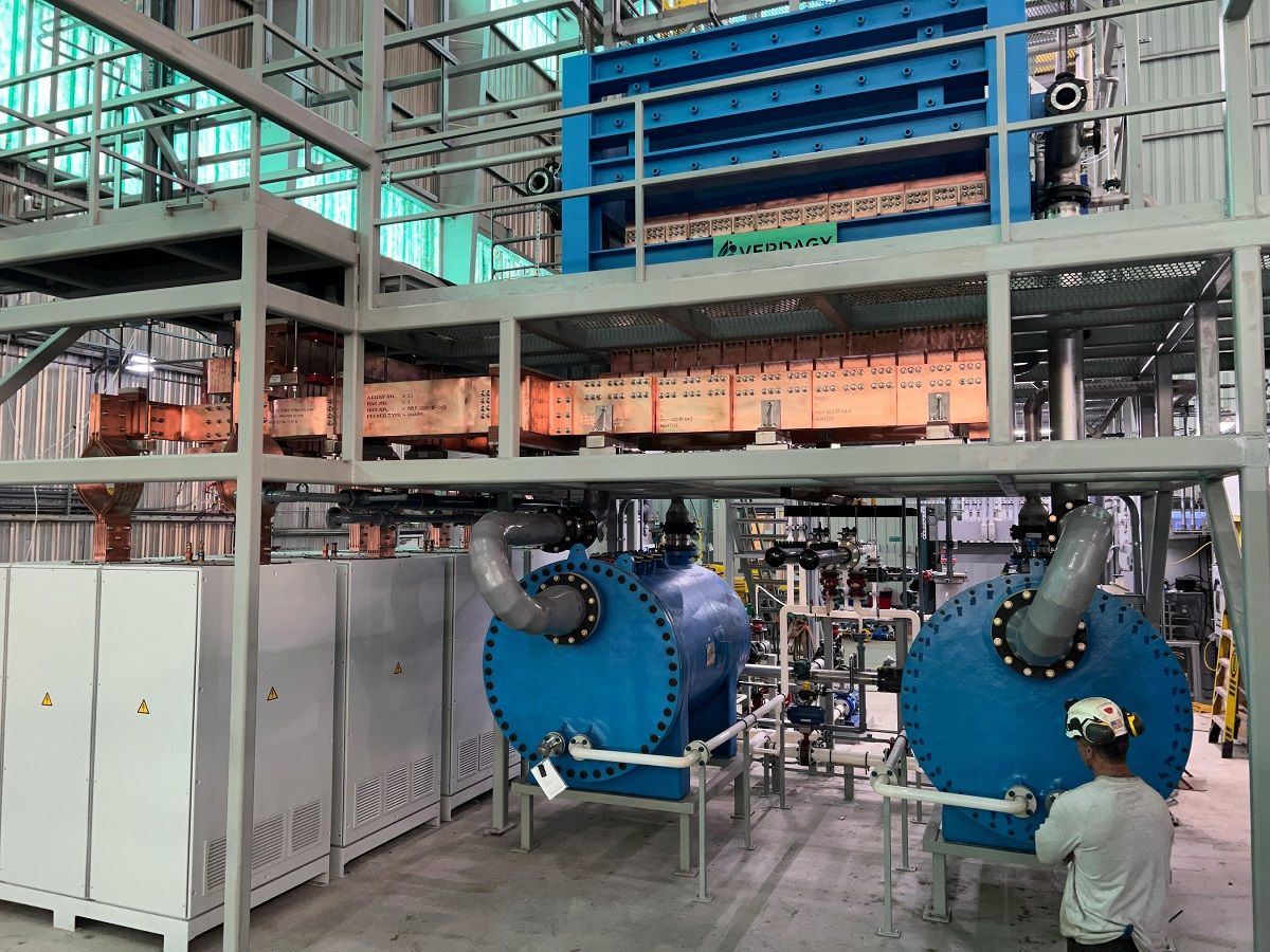 Hydrogen company Verdagy's pilot plant in Moss Landing, California - Source - Verdagy