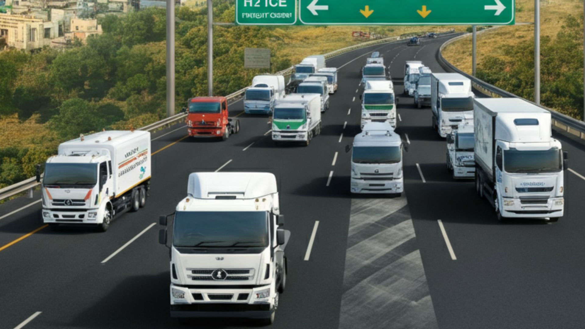 hydrogen-powered trucks