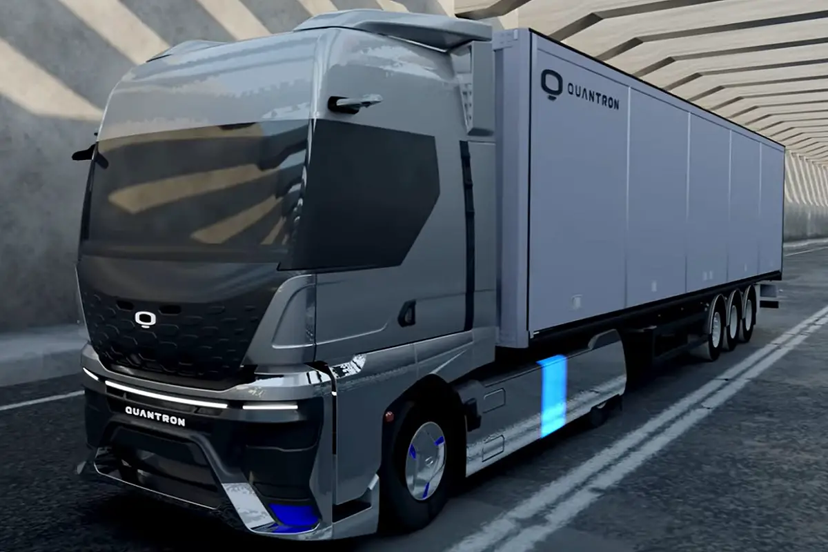 Quantron has a hydrogen fuel cell truck with a massive range of 930 miles - H2 News