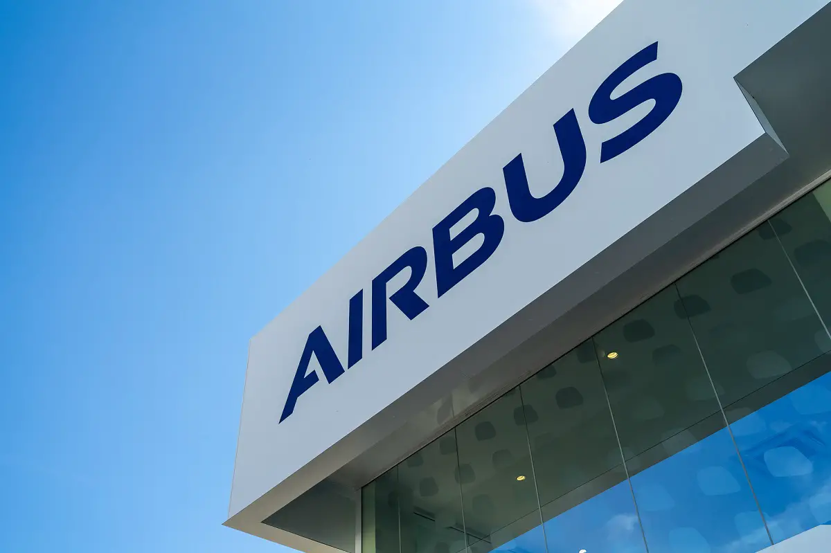 Hydrogen fuel - Airbus logo on building