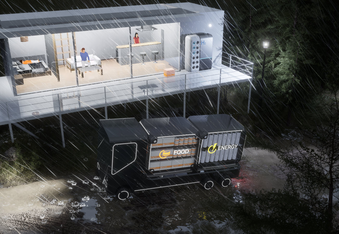 emergency power and food